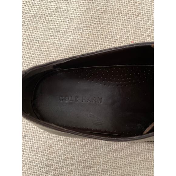 Cole Haan C28880 Fitzgerald Mens Size 10.5 M Brown Leather Plain Toe Oxford - Picture 6 of 8